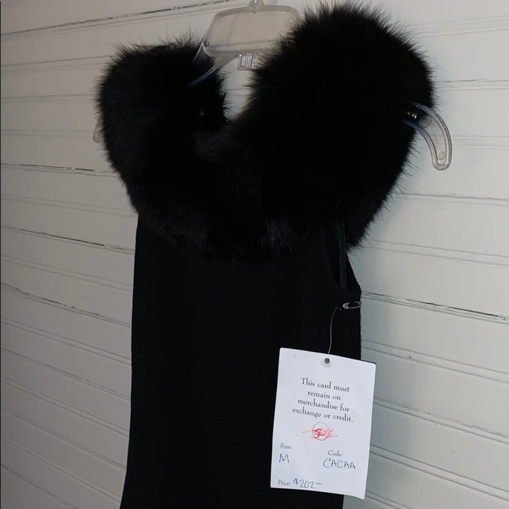 😍 Ostrich Feather Off Shoulder Black Classy Top